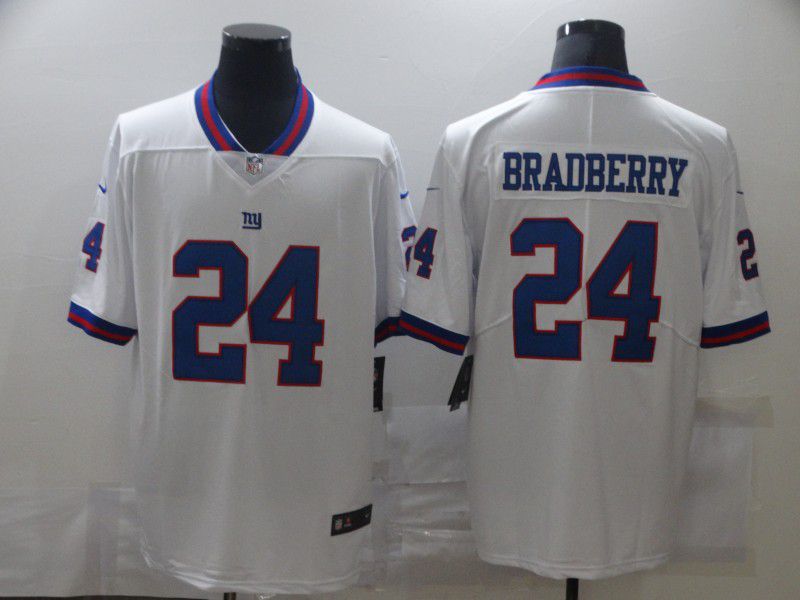 Men New York Giants #24 Bradberry White Nike Limited Vapor Untouchable NFL Jerseys
